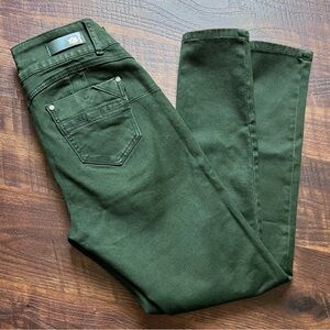 Emerald green skinny jeans